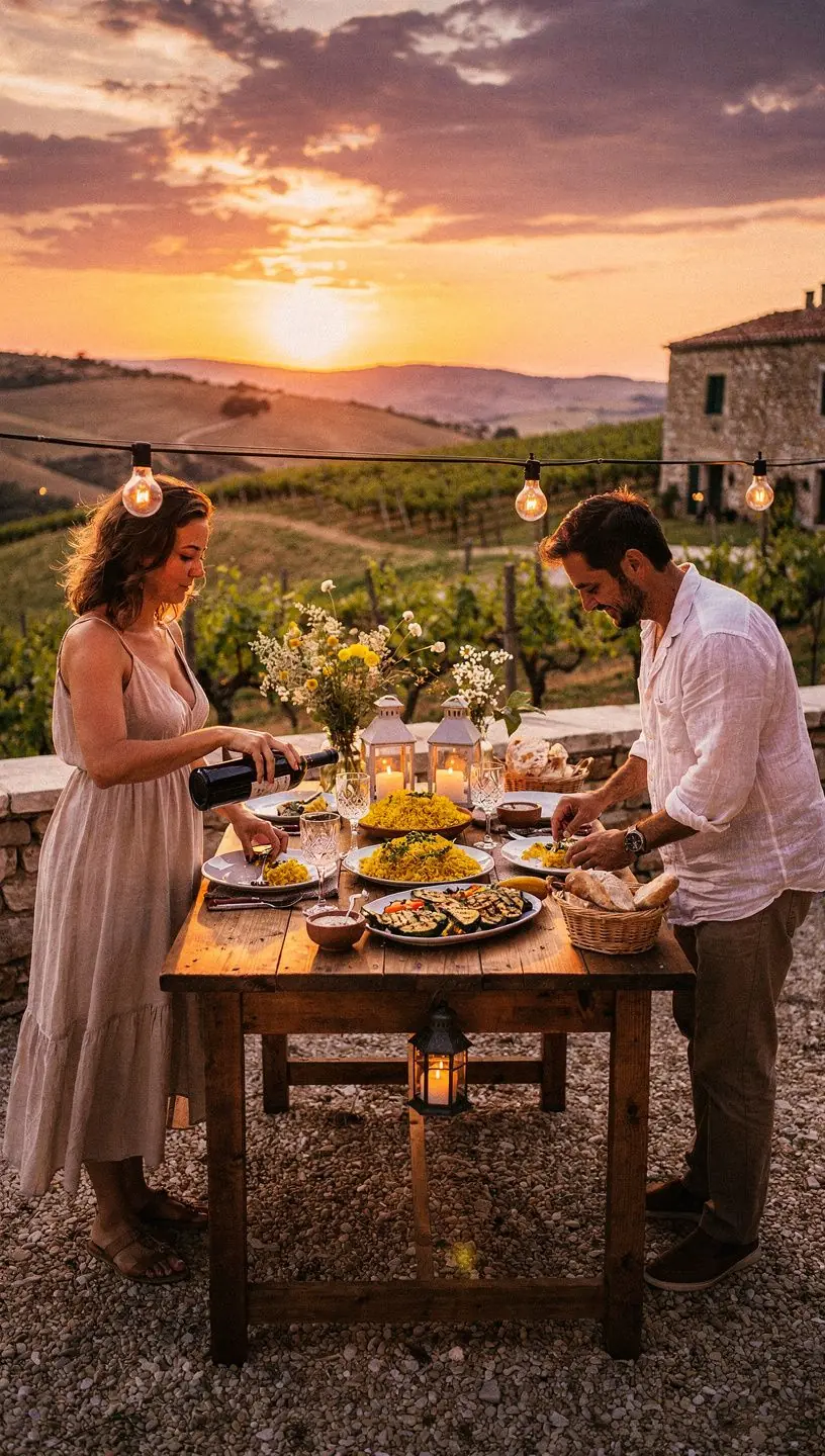 Πιάτο με ρύζι και λαχανικά, πασπαλισμένο με κουρκουμά για χρωματισμό.